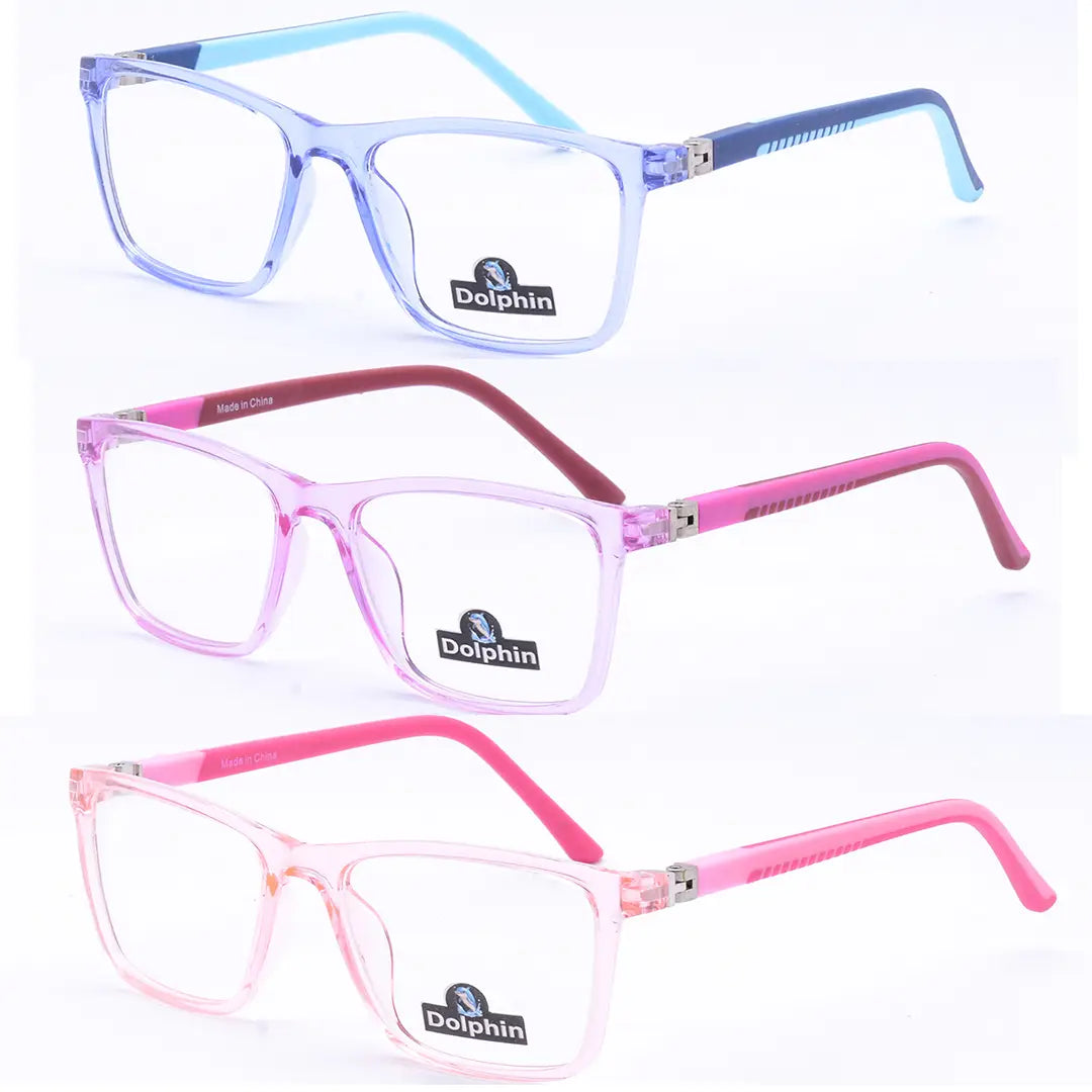 ثلاث نظارات طبية أطفال بخامة مميزةوالوان رائعة  ــ بدراع يفتح 180 درجة