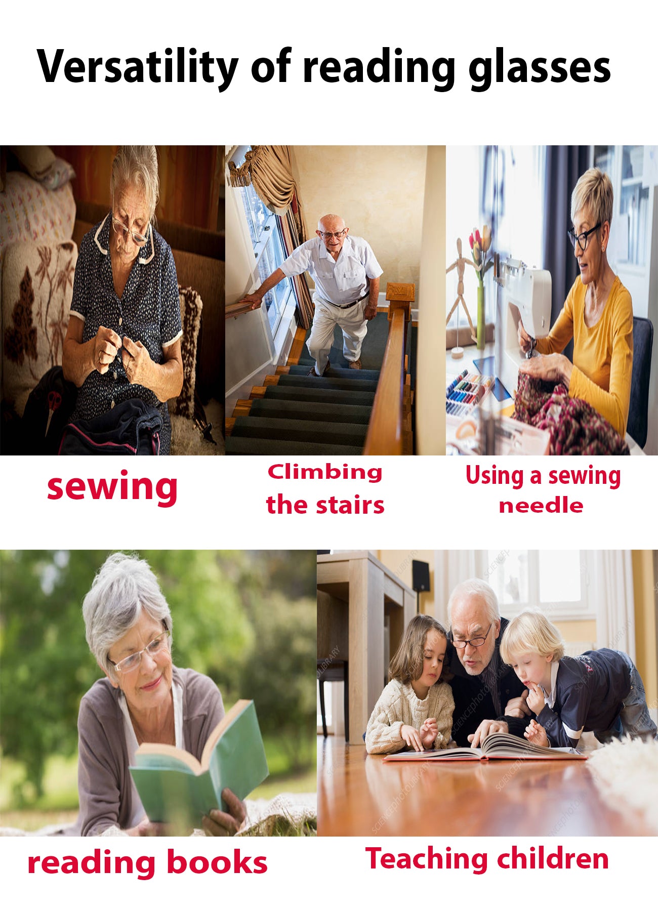 ثلاث نظارات للقراءة للرجال والنساء ــ لون ازرق مميز ــ مع الجراب والمنديل