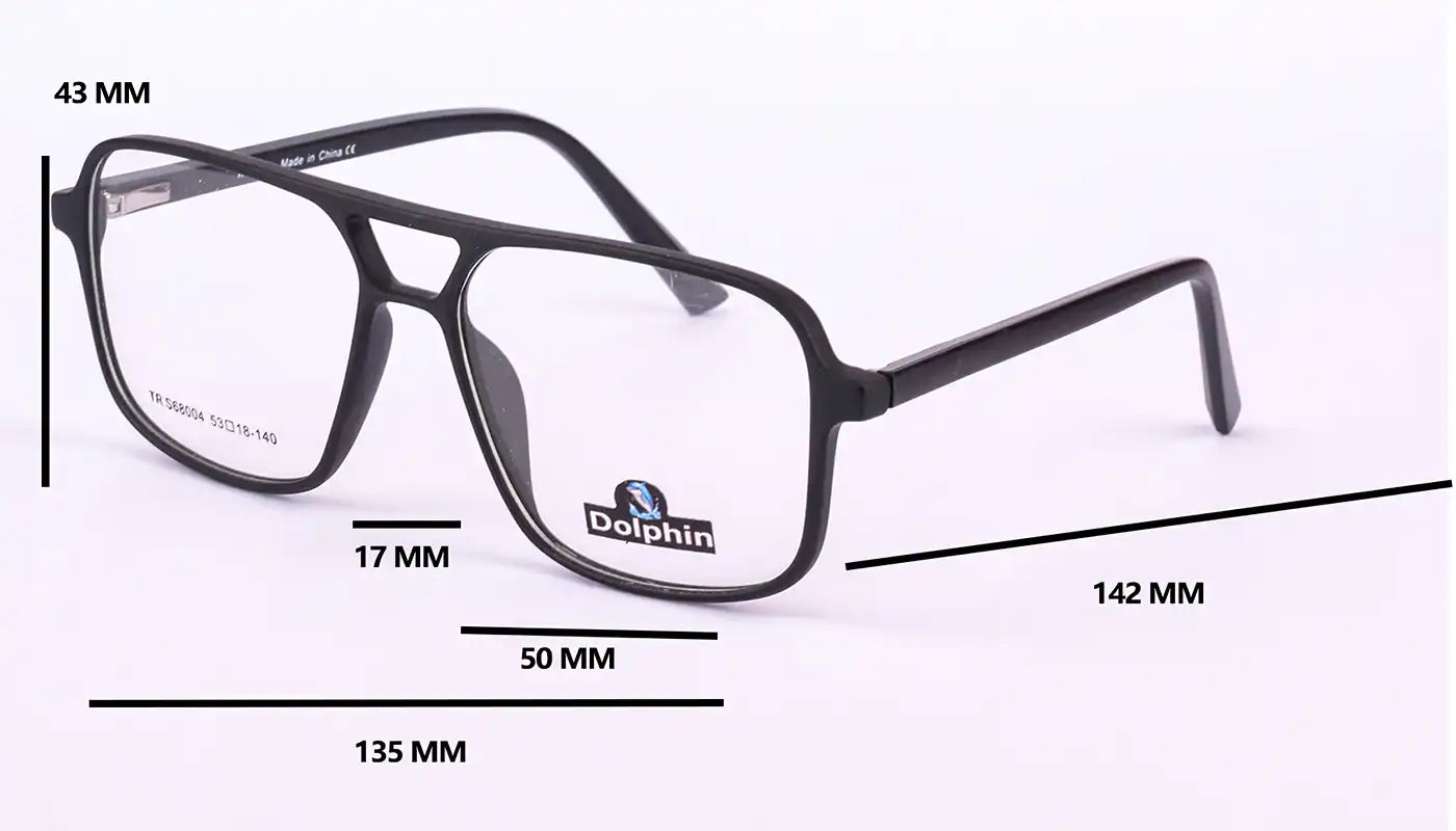 نظارات طبية شبابي دوبل بريدج فاشون ــ خامة استيت مميزة