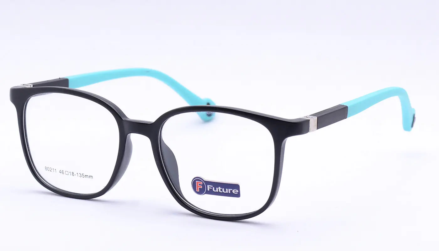 نظارات أطفال طبية خامة مميزة موديل اسود × اخضر 108021110ـ والوان جذابة