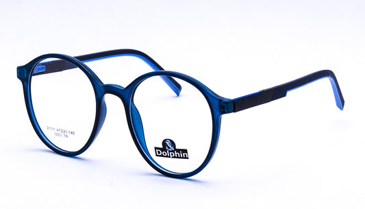 نظارات بيضاوي خامة  تي ار باللون الازرق ــ موديل 2111