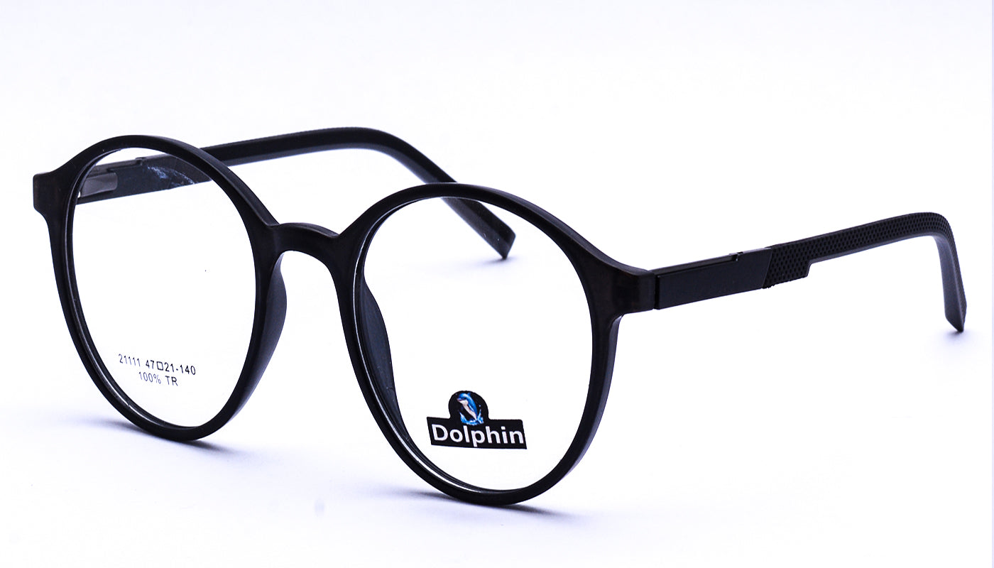 نظارات بيضاوي خامة  تي ار باللون الاسود ــ موديل 2111