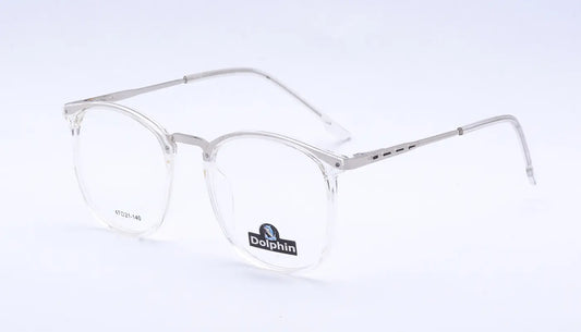 نظارات طبية للجنسين ــ بشكل بيضاوي وخامه مميزة شفاف  موديل 10610