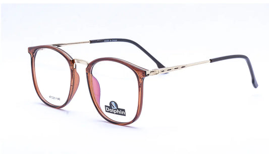 نظارات طبية بناتي  ــ بشكل بيضاوي وخامه مميزة بني موديل 10610