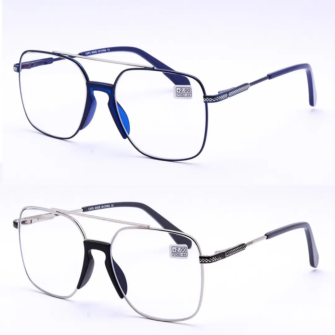 (نظارتين قراءة للرجال خامة مميزة ـــ بالوان رائعة (هاند ميد