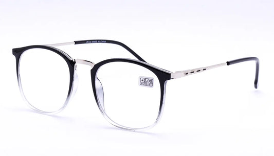 نظارات قراءة خامة مميزة للرجال والنساء اسود × شفاف    ــ هاند ميد ــ بالجراب والمنديل الاصلي